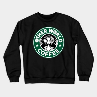 Otherworld Coffee Cute Spooky Horror Coffee Crewneck Sweatshirt